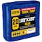 Core Tarps Heavy Duty Tarp, 100 ft L x 0.5 mm H x 100 ft W, 20 Mil, Blue, Polyethylene CT-705-100X100 - alternate 1